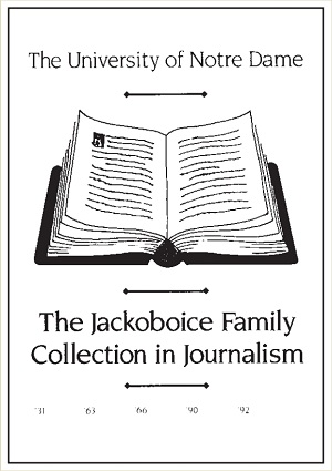 Jackoboice Family Collection in Journalism