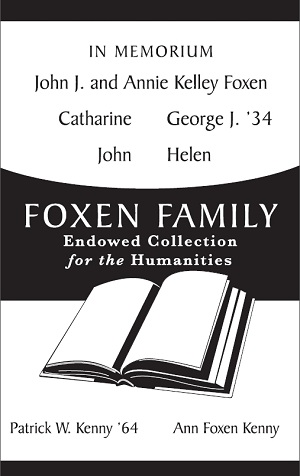 Foxen Family Endowed Collection for the Humanities