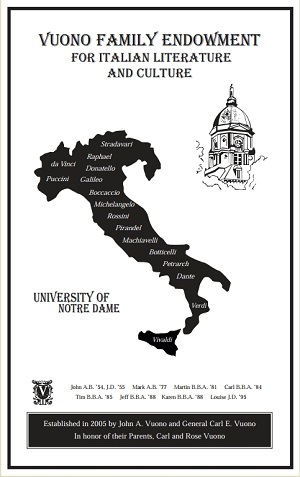 Vuono Family Endowment for Italian Literature and Culture